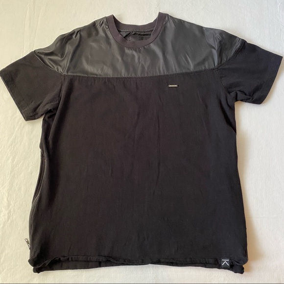 KITE New York Other - KITE New York black tee shirt men’s size large 100% cotton zipper accents